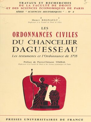 cover image of Les ordonnances civiles du chancelier Daguesseau